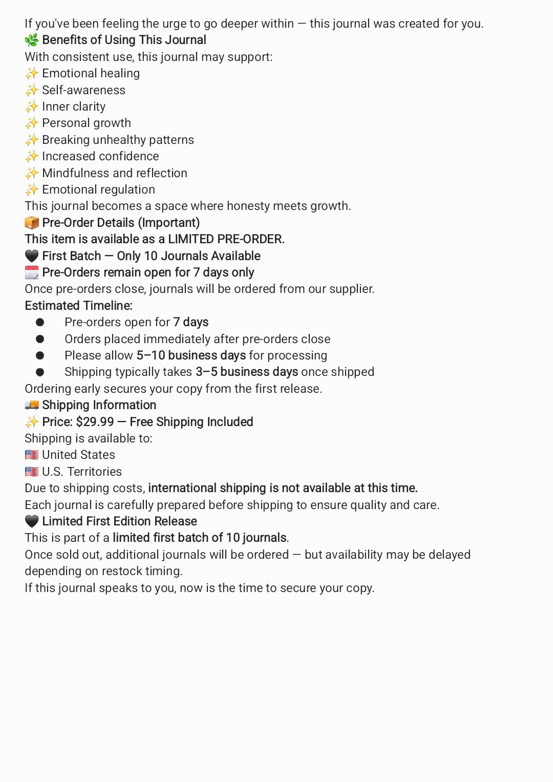 Shadow Work Journal & Workbook — Guided Self-Healing & Reflection Journal (Limited First Edition)